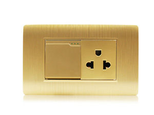 118M-14 1 Gang Wall Switch With 3 Pin Multifunction Socket